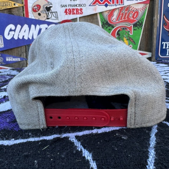 Houston Rockets Snapback 9Fifty New Era Cap Hardwood Classics Hat NBA Grey Red - Picture 5 of 8